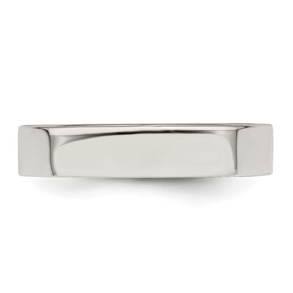 Kazi Luxury Chisel Titanium Polished with Brushed Center 8mm Band - Picture 6 of 9